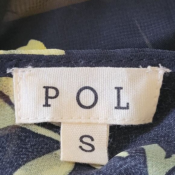 NEW POL Small Sheer Midi Maxi Dress Lingerie Cover-Up Black Yellow Floral Print - Picture 3 of 16